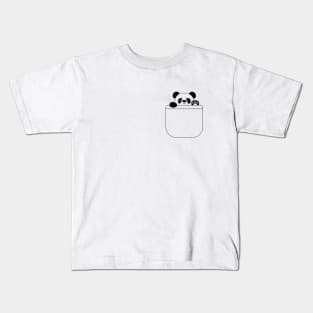 A Panda in My Pocket Kids T-Shirt